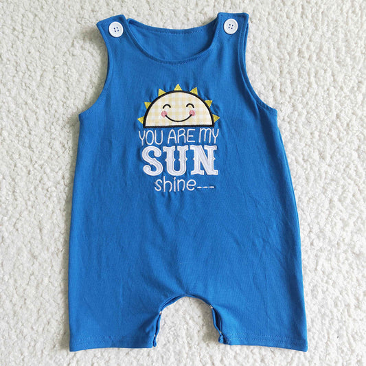 You are my sunshine baby boys rompers