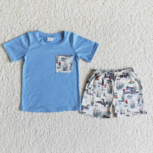 Boys Teal Summer Shorts sets