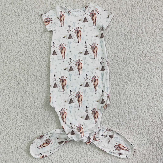 Baby newborn western teepee horse gowns