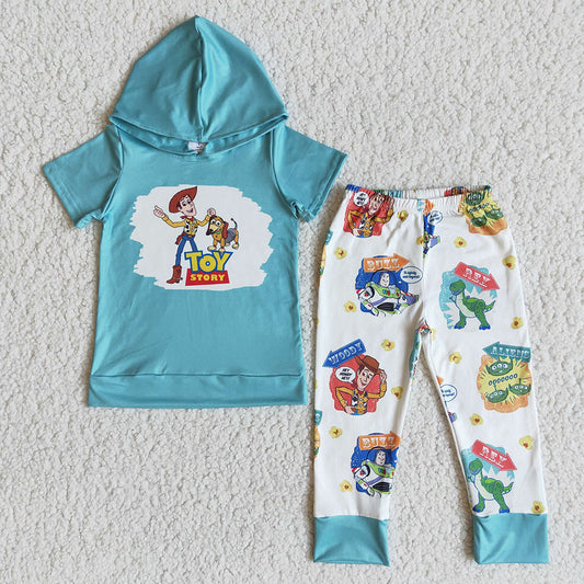 Baby boys cartoon toy hoodie sets