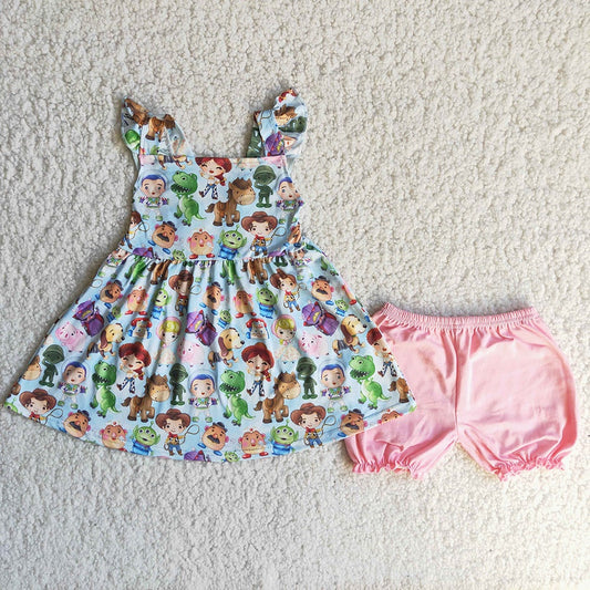 Toy pink shorts summer sets