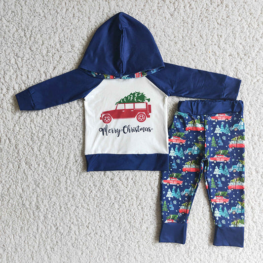 Boys Christmas hoodie set