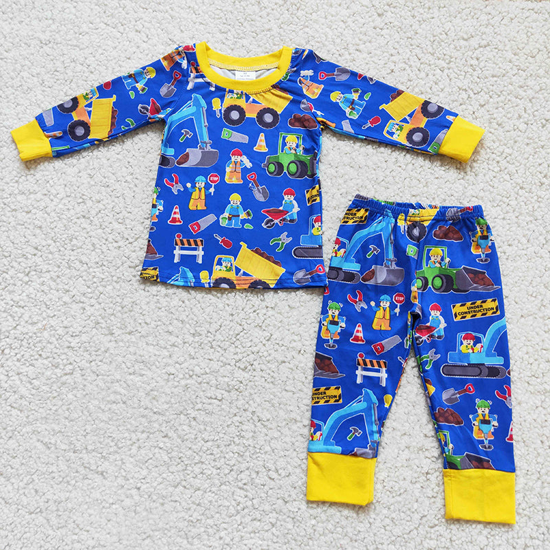 Baby tractor pajamas
