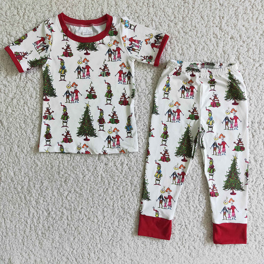 Baby boys Christmas tree pjs