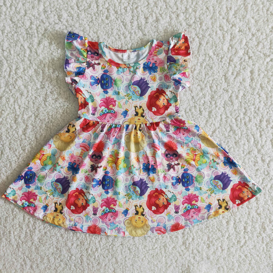 baby girls  soft puffy sleeves dress