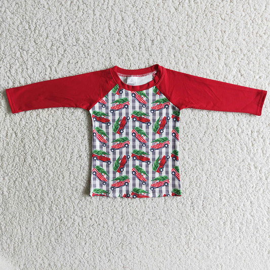 Boys Christmas tree shirts