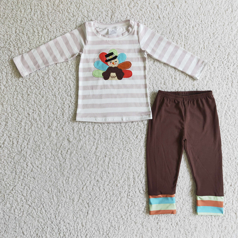 baby boys thanksgiving turkey pants clothing sets