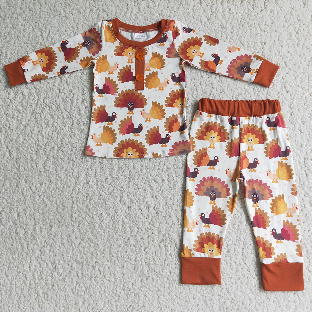 Boys Turkey Pajamas sets