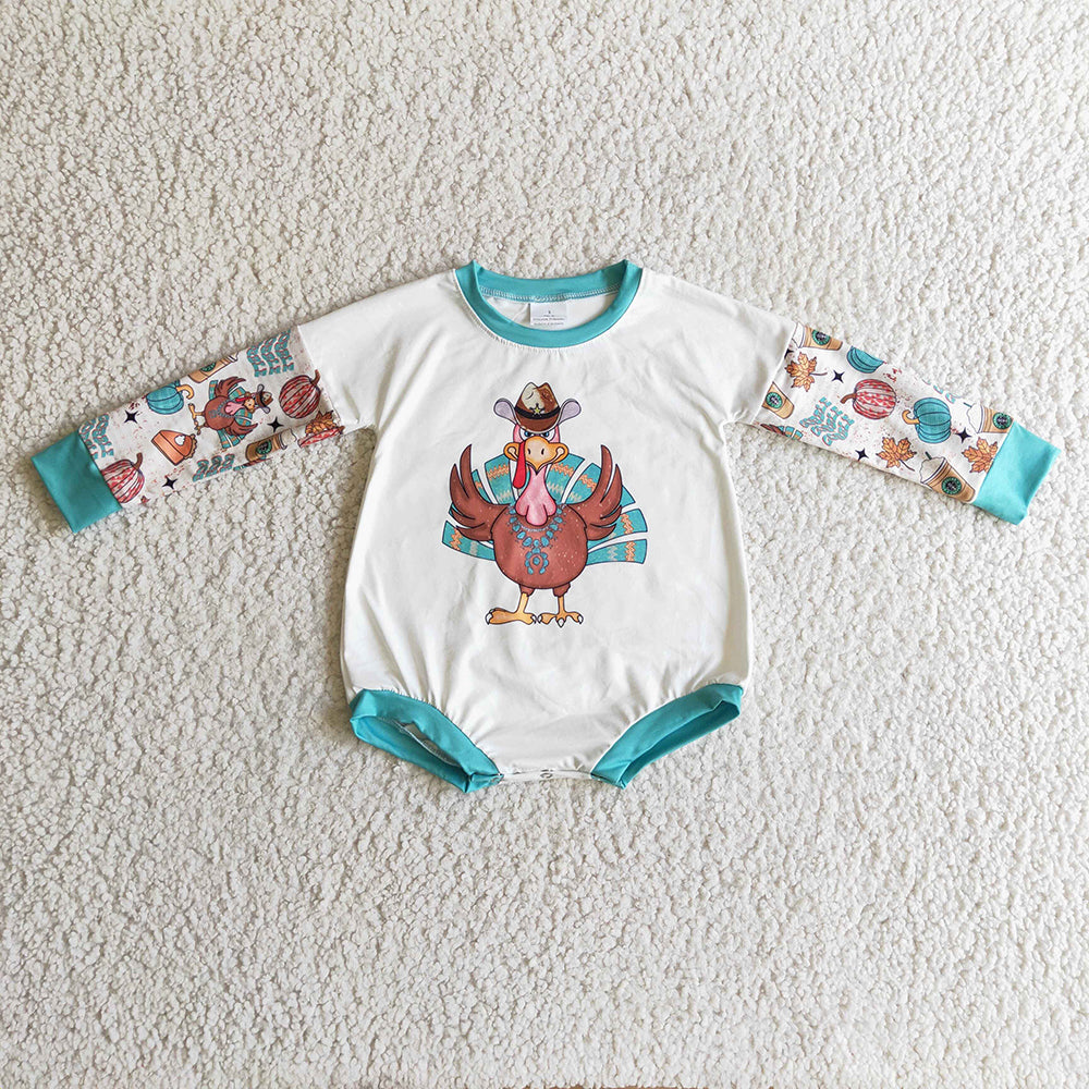 Baby Kids Thanksgiving Turkey Rompers