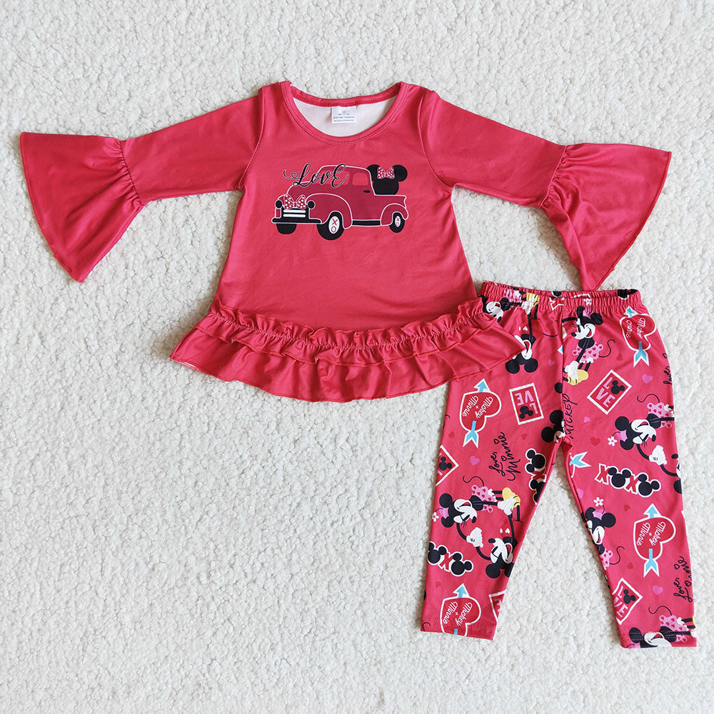 Valentines red legging sets