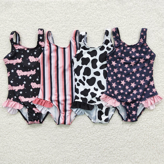 Baby Girls Western Swimsuits Bathing Suits