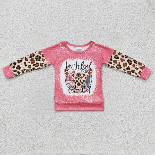 Baby Girls Wild Cow Long Sleeve shirts tops