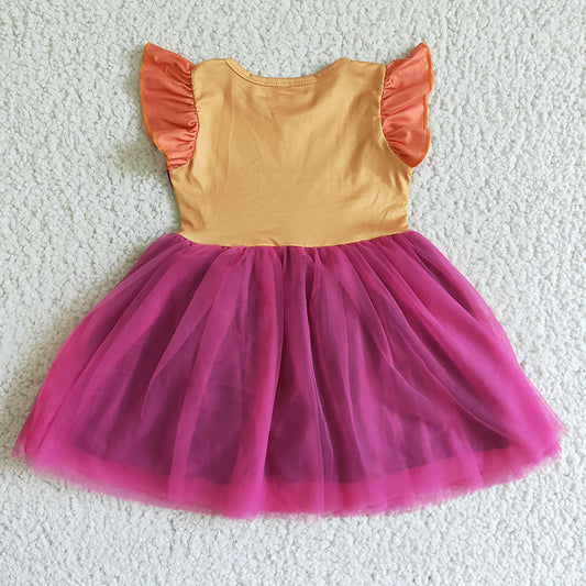 Baby girls Halloween witch tutu dresses 3