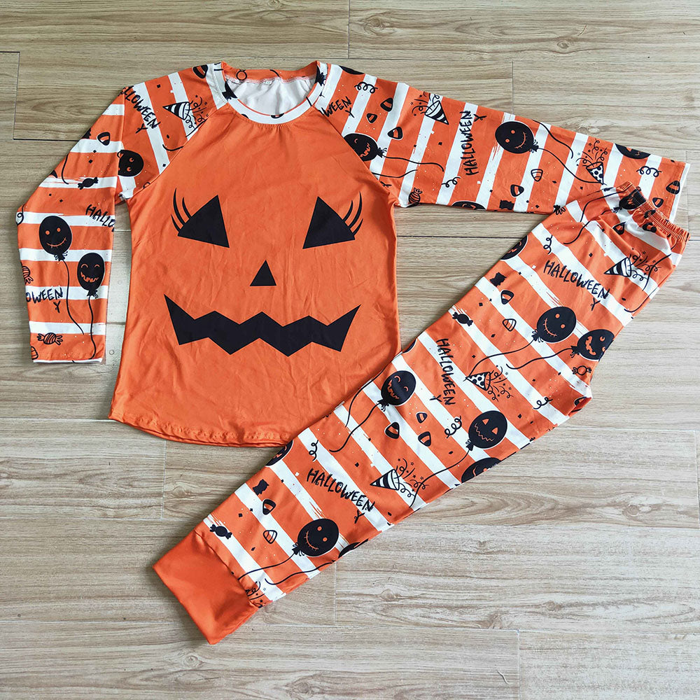 Mom Adult women Halloween face pajamas sets