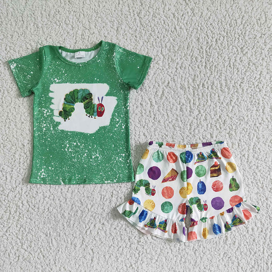 Baby girls worm summer shorts sets