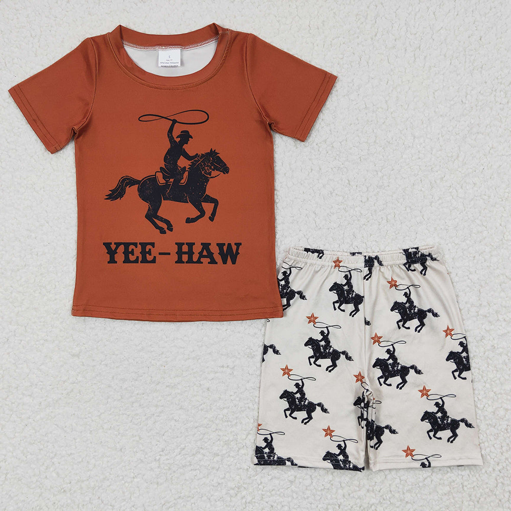 Baby Boys Rodeo Western Summer Shorts Sets