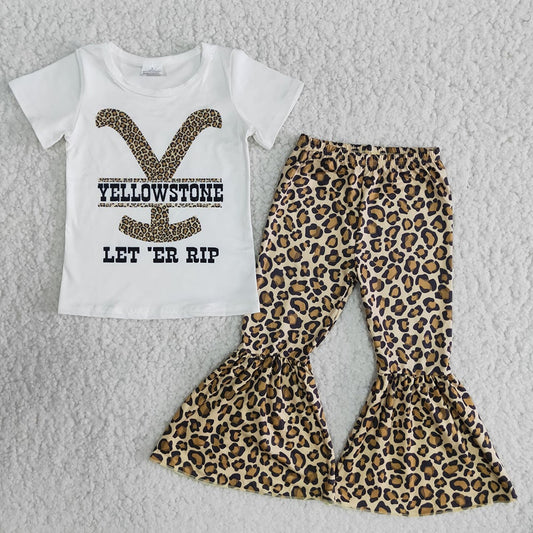 Baby Girls leoaprd sing leopard set